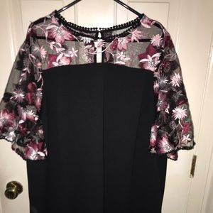 Black knee length dress